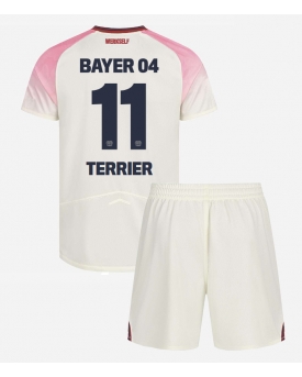 Bayer Leverkusen Martin Terrier #11 Maglia Gara Trasferta Repliche 2025-26 Bambino Maniche Corte
